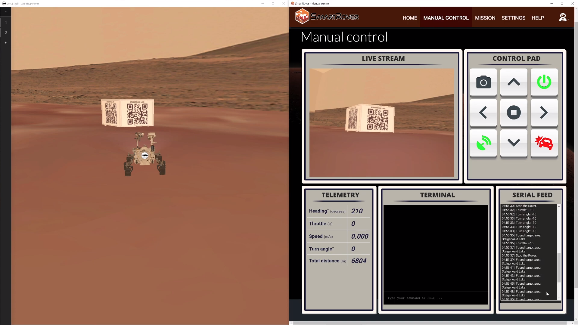 SMCE mars rover