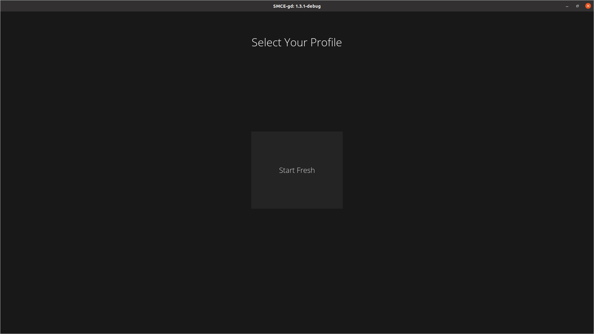 SMCE intro screen